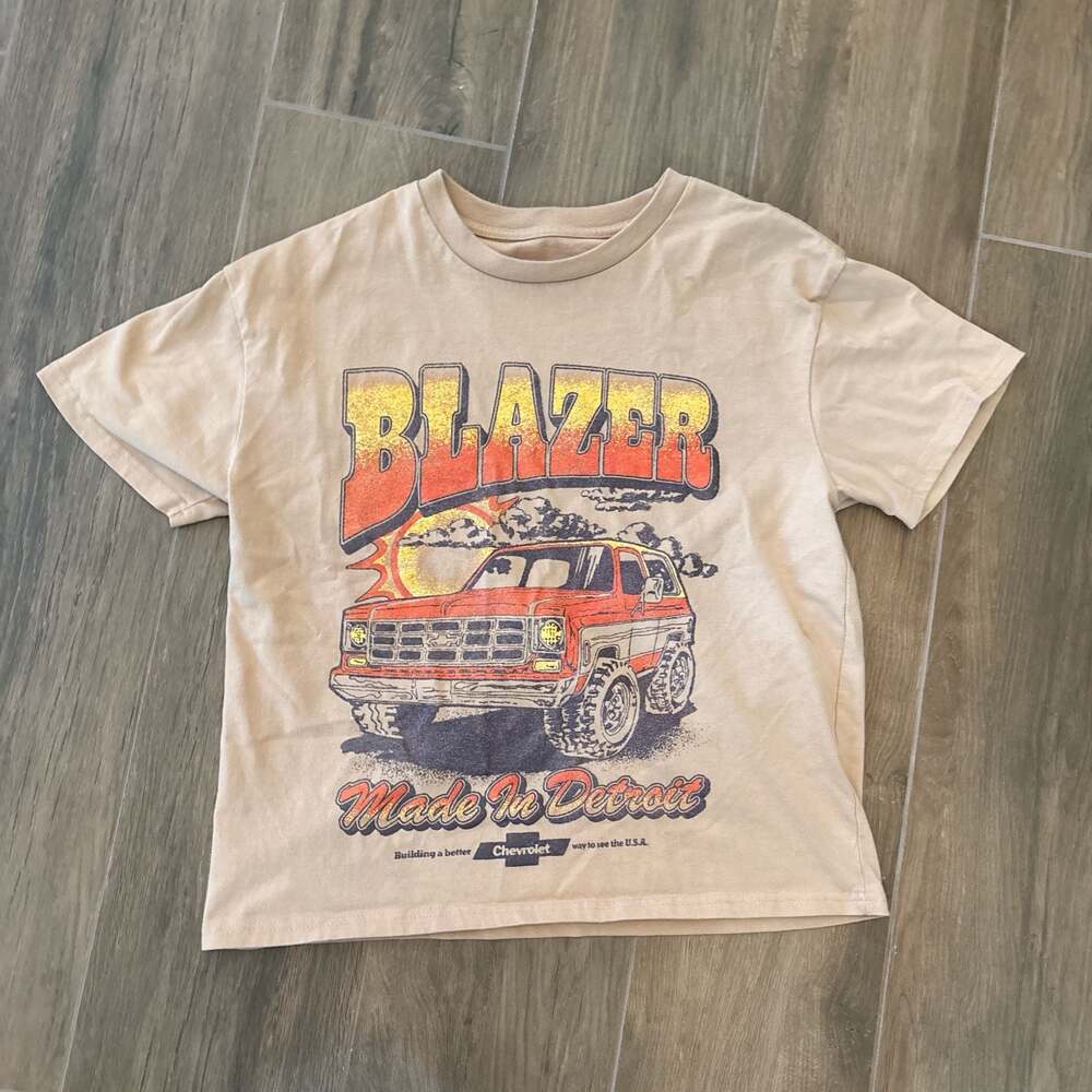 Mad Engine GM Official Licensed Chevy Blazer Made In Detroit Graphic Tee